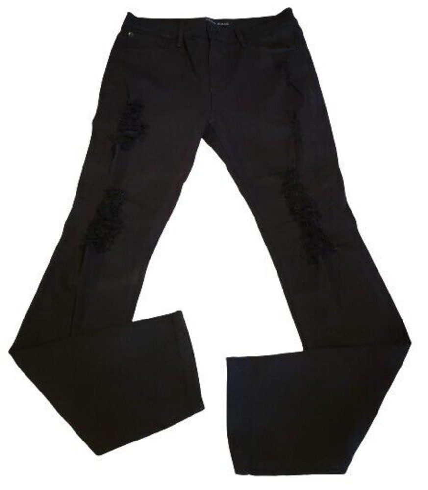 Express Jeans Womens 10 Legging Mid Rise Denim Stretch Jeggings Pants Black